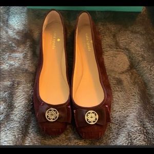 Maroon Kate Spade Flats